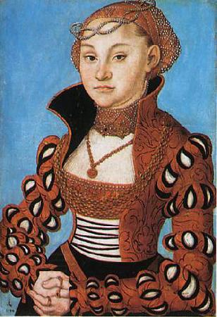 Lucas Cranach Portrait d'une noble dame saxonne China oil painting art